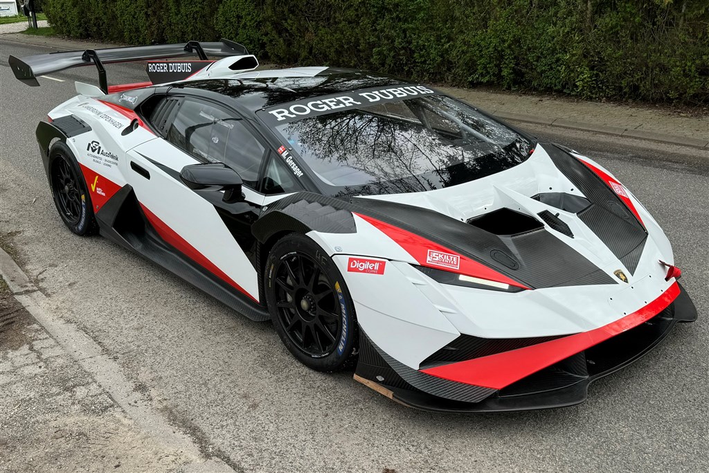 GM Motorsports Lamborghini Huracan Super Trofeo er klar til weekendens udfordringer på den italienske Imola-bane.
(Foto: GM Motorsport DK)